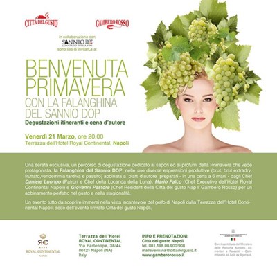 Benvenuta primavera con la Falanghina del Sannio DOP